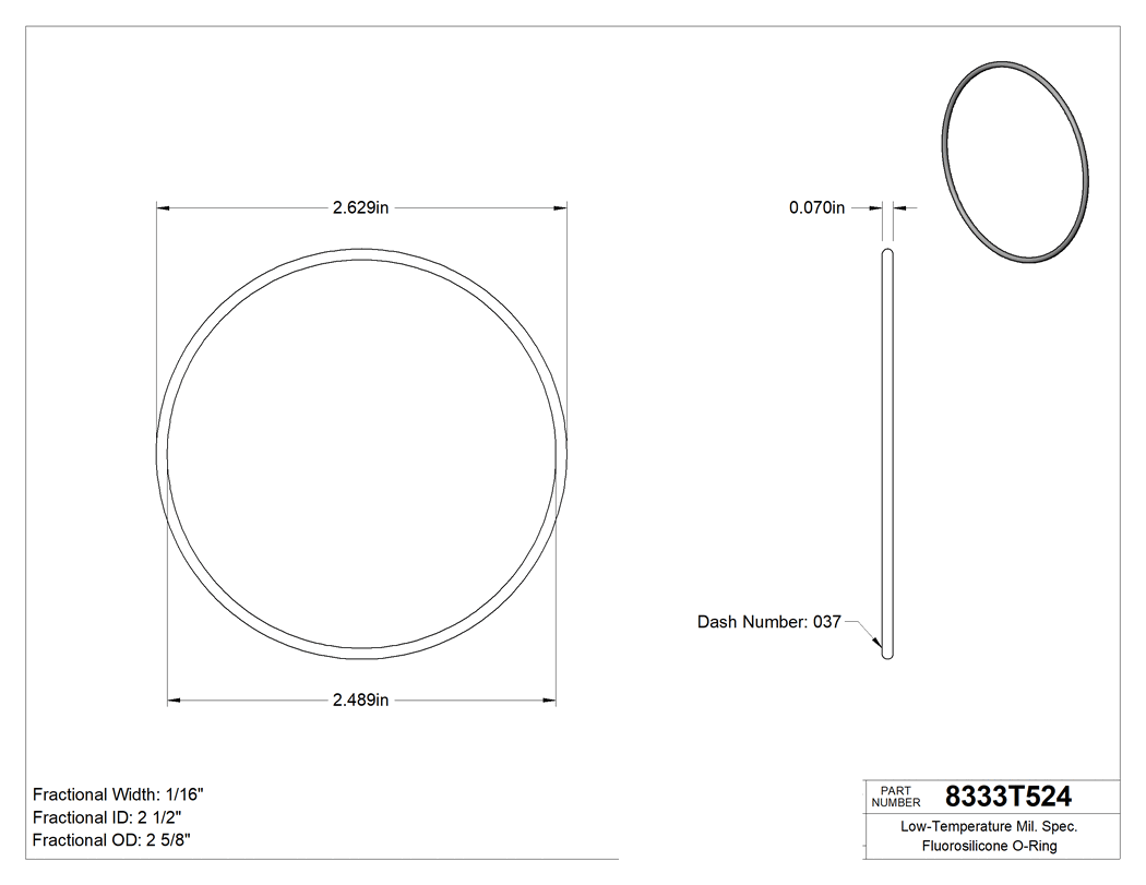 Technical drawing - 8333T524